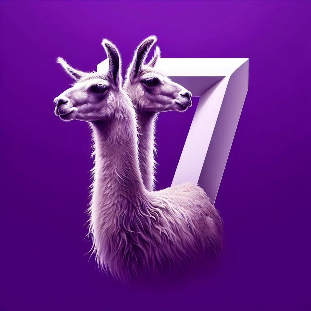 'Ilustración de dos llamas gemelas entrelazadas en un fondo de color púrpura con el número 17 destacado en el centro'.