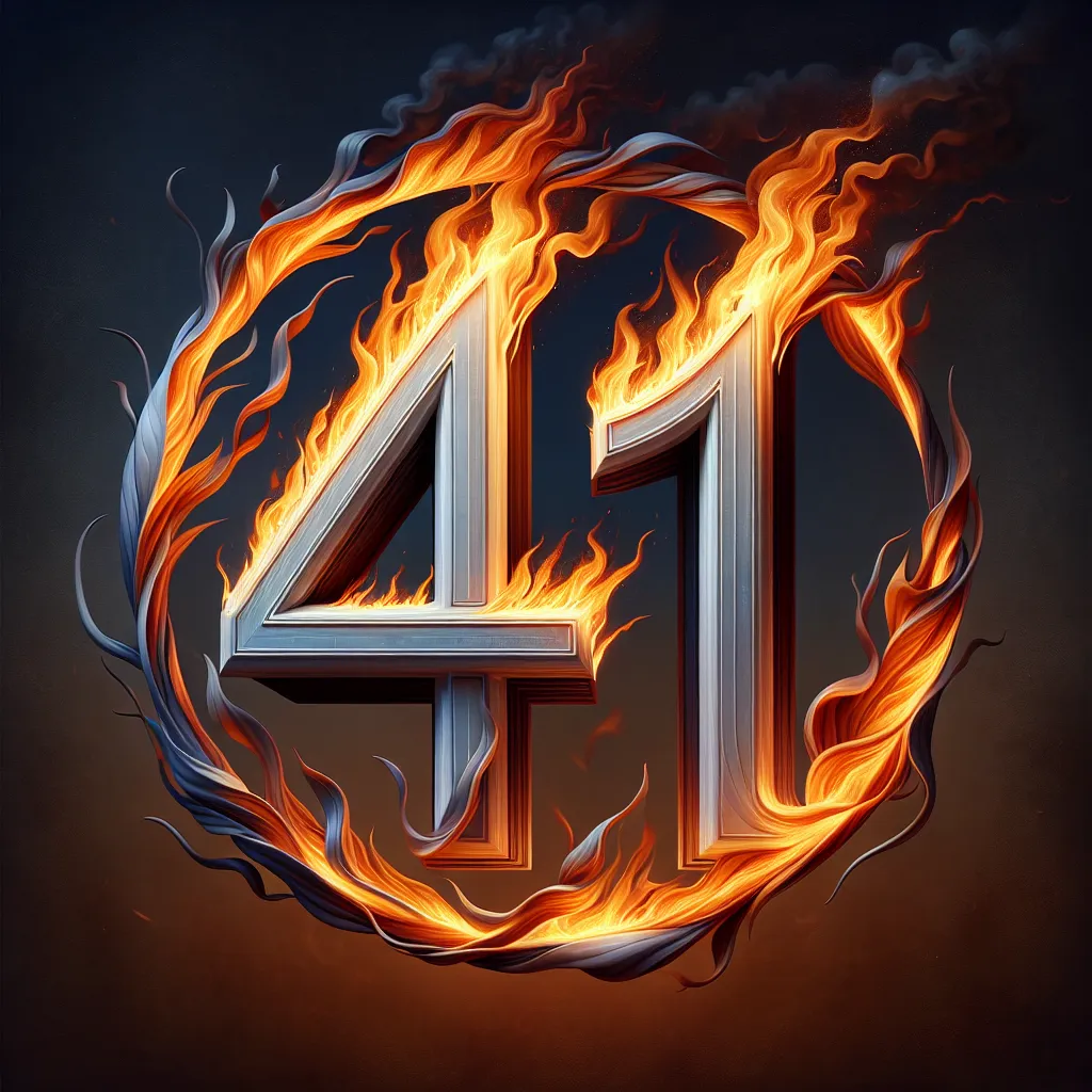 Representación del número 41 en el contexto de las llamas gemelas