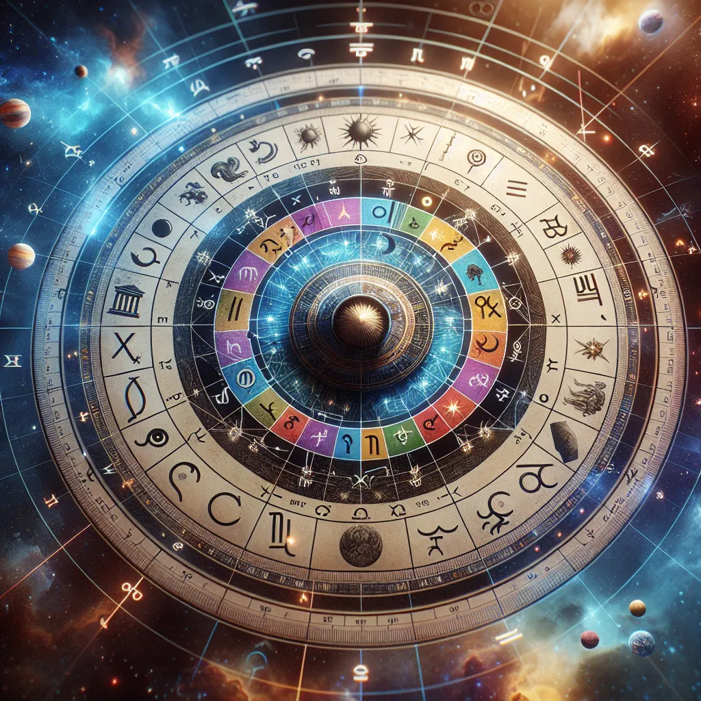 Imagen ilustrativa de una carta astral con las posiciones de las casas astrológicas destacadas.