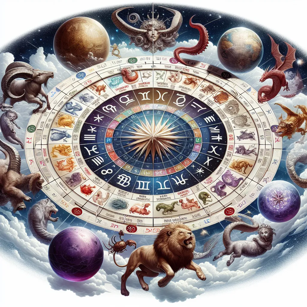 Imagen ilustrativa mostrando los diferentes grados zodiacales en la interpretación astrológica.