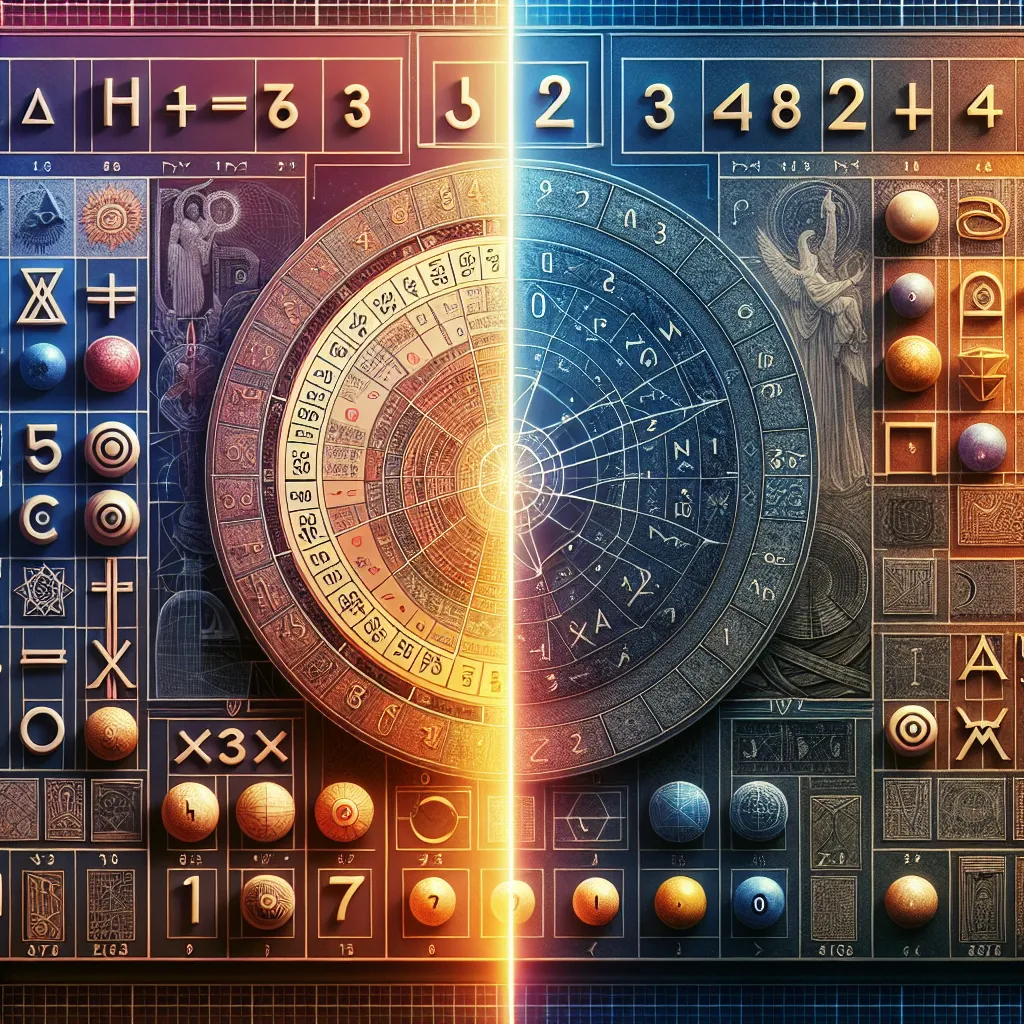 Comparación entre la Numerología Caldea y la Pitagórica