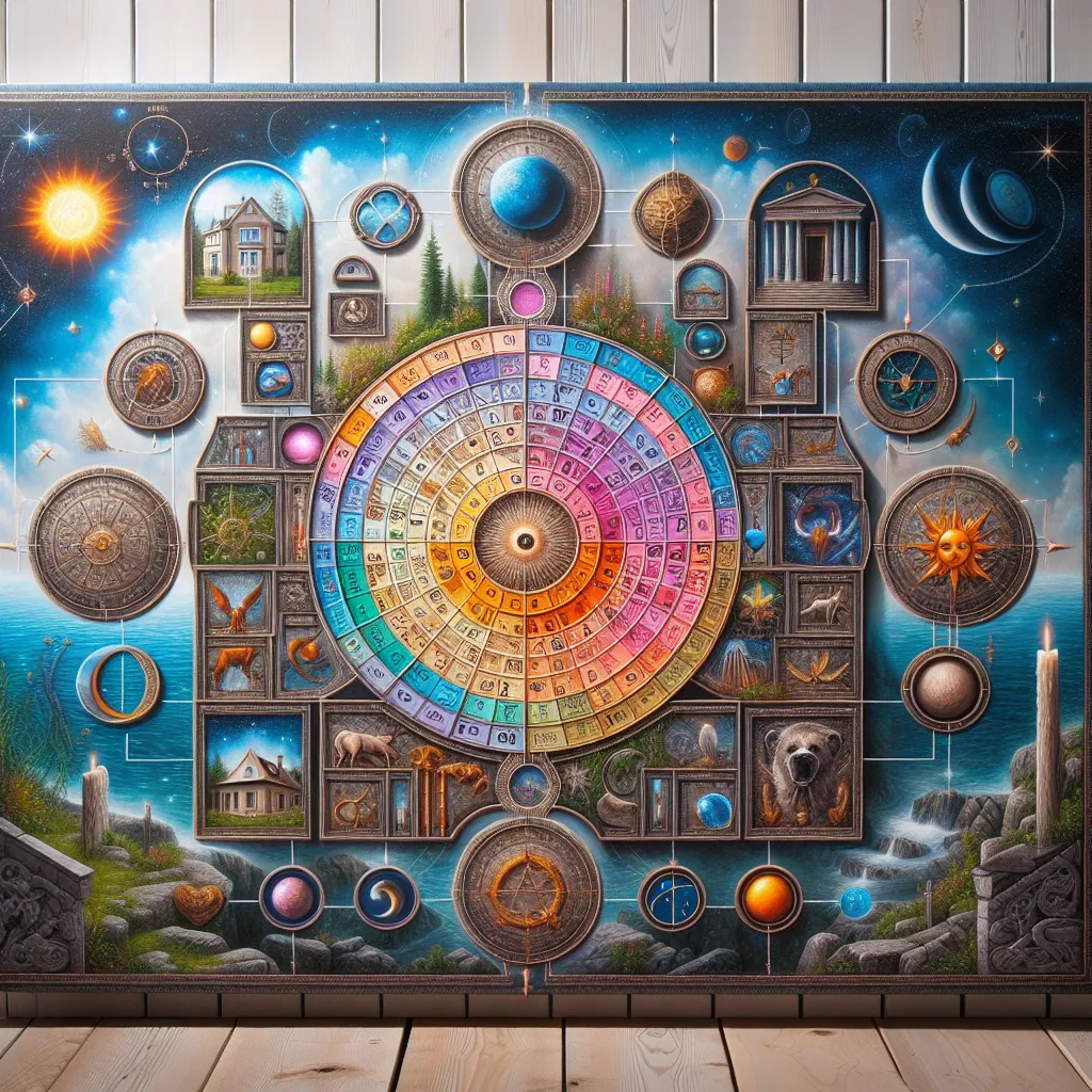 Comparación visual de diferentes sistemas de casas astrológicas en un gráfico interactivo.