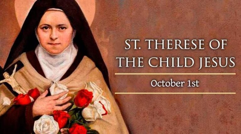 Oración a Santa Teresa del Niño Jesús para pedir su intercesión