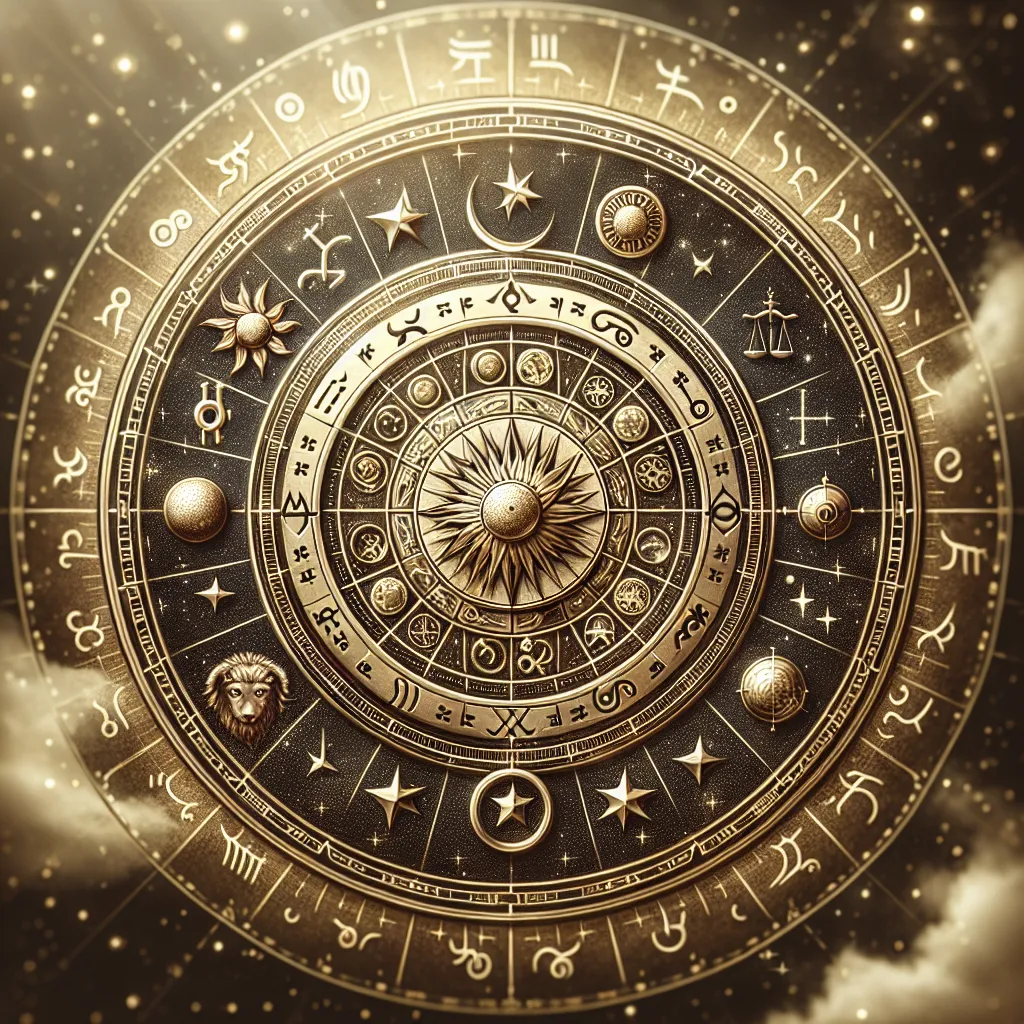 Imagen ilustrativa del Sello de Salomón con simbología astrológica para explorar su significado en la astrología.